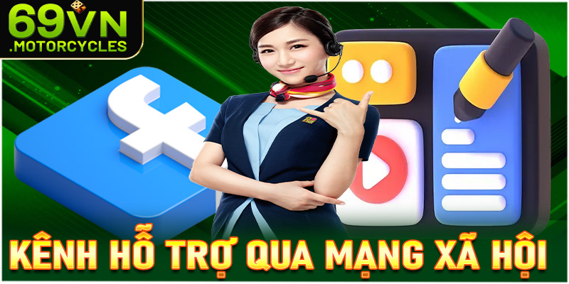 Kênh hỗ trợ qua mạng xã hội