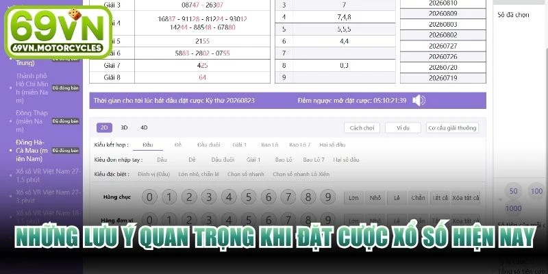 Những lưu ý quan trọng khi đặt cược xổ số hiện nay
